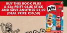 72 Pages A4 Exercise Book And 43gm Pritt Glue Stick-For Both