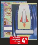 A4 Scribbter FM/IM/Unruled 72 Pages-Each