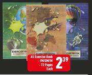 A5 Exercise Book FM/OM/IM 72 Pages-Each