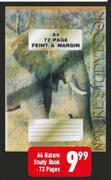 A4 Nature Study Book 72 Pages
