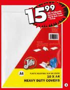 Jiffy A4 Adjustable Heavy Duty Plastic Slip-On Book Covers 10 Pack