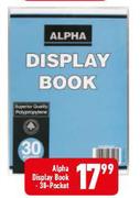 Alpha 30-Pocket Display Book