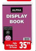 Alpha A4 50-Pocket Display File