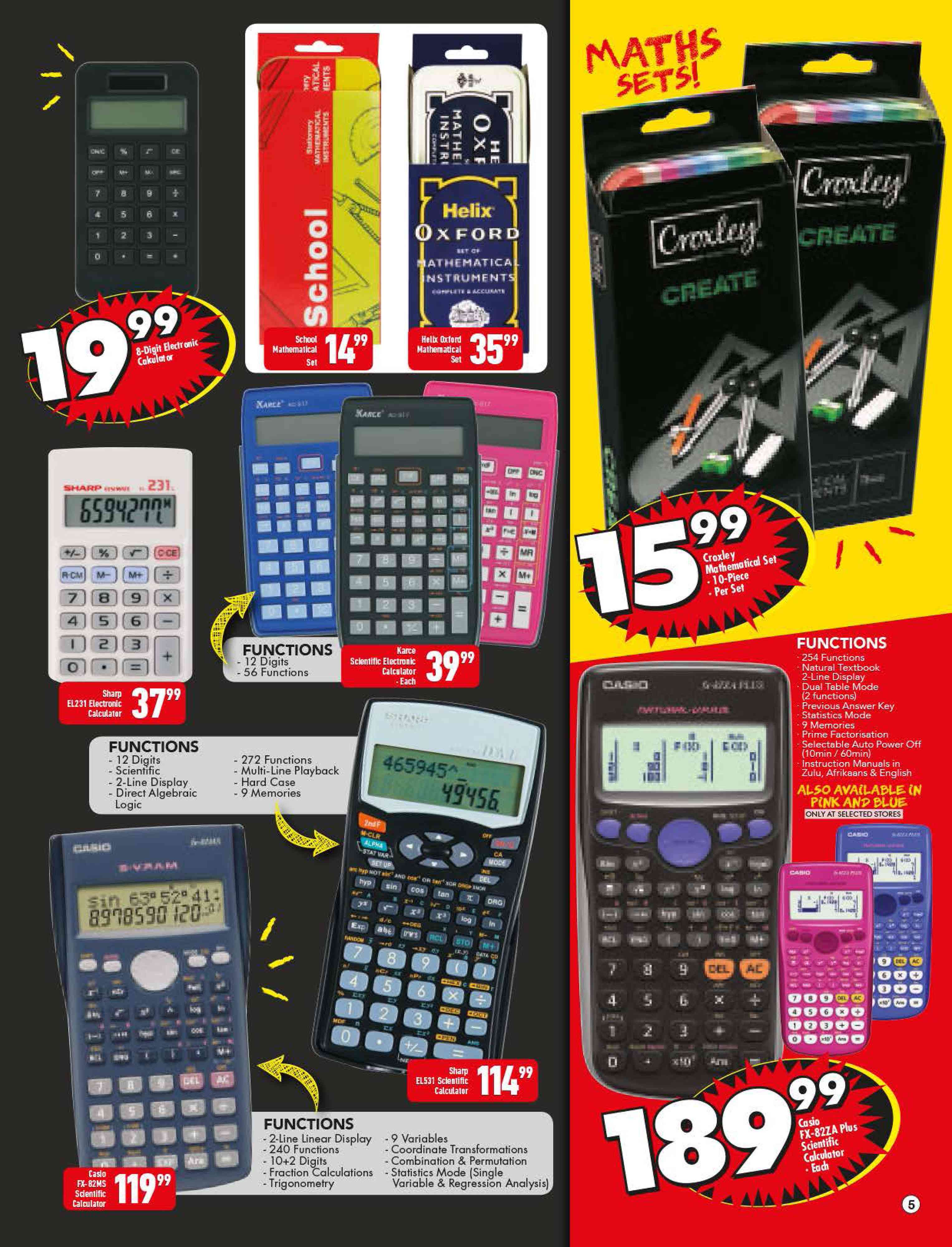 Special Casio FX82ZA Plus Scientific CalculatorEach — www.guzzle.co.za