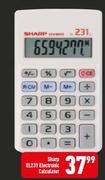Sharp EL231 ELectronic Calculator