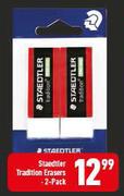 Steadtler Tradition 2-Pack Erasers 