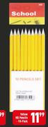 10-Pack Yellow HB Pencils