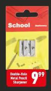 Double-Hole Metal Pencil Sharpener