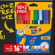 BIC Fibre Pens 12-Pack