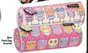 Owls Pencil Bag Assorted-Each