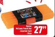 20cm Bantex McCasey Pencil Box Assorted-Each