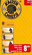 Kaizer Chiefs Book Labels 16 Pack Assorted-Per Pack