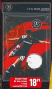 Orlando Pirates A4 Book Jackets 5 Pack Assorted-Per Pack