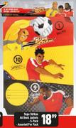 Supa Strikas A4 Book Jackets 5 Pack Assorted-Per Pack