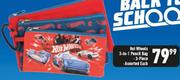 Hot Wheels 3-In-1 3 Piece Pencil Bag Assorted-Each
