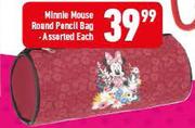 Minnie Mouse Round Pencil Bag Assorted-Each