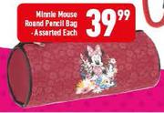 Minnie Mouse Round Pencil Bag Assorted-Each