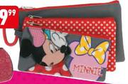 Minnie Mouse 3-In-1 3 Piece Pencil Bag Assorted-Each