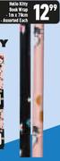Hello Kitty Book Wrap 1m x 70cm Assorted-Each