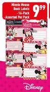 Minnie Mouse Book Labels 16 Pack Assorted-Per Pack