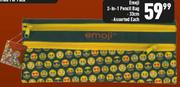 Emoji 2-In-1 33cm Pencil Bag Assorted-Each