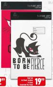 Bad Cat A4 Book Jackets 5 Pack Assorted-Per Pack
