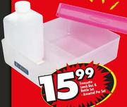 Freezette Lunch Box & Bottle Set Assorted-Per Set