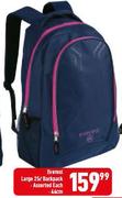 Everest 44cm Large 25Ltr Backpack Assorted-Each