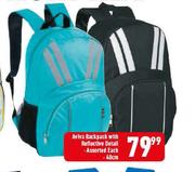 Aviva Backpack With Reflective Detail Assorted-40cm Each