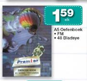 Premier A5 Oefenboek FM-48 Bladsye Elk