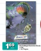 Premier A4 College Exercise Book FM-32 Pages Each