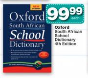 Oxford South African School Dictionary 4th Edition Each