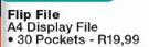Flip File A4 Display File-30 Pockets Each