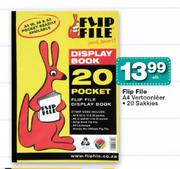 Flip File A4 Vertoonleer-20 Sakkies Elk