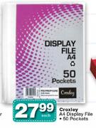 Croxley A4 Display File-50 Pockets Each