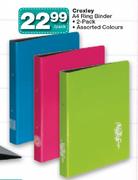 Croxley A4 Ring Binder-2-Pack