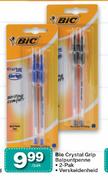 BIC Crystal Grip Balpuntpenne Verskeidenheid-2-Pak