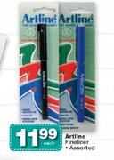 Artline Fineliner Assorted Each