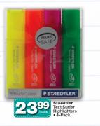 Staedtler Text Surfer Highlighters-4-Pack