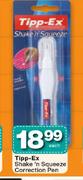 Tipp-Ex Shake'n Squeeze Correction Pen Each
