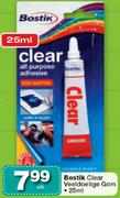 Bostik Clear Veeldoellge Gom-25ml