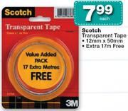 Scotch Transparent Tape-12mmx50mm