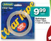 Sellotape Clear Tape-12mmx66m