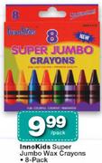 InnoKids Super Jumbo Wax Crayons 8 Pack-Per Pack