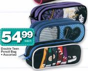 Double Teen Pencil Bag-Each
