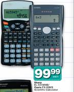 Sharp EL-531WHB/Casio FX-82MS Scientific Calculator-Each