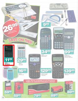 Checkers Nationwide : Back To School Specials ( 30 Dec - 26 Jan 2014 ), page 14