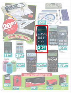 Checkers Nationwide : Back To School Specials ( 30 Dec - 26 Jan 2014 ), page 14