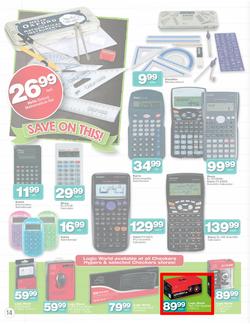 Checkers Nationwide : Back To School Specials ( 30 Dec - 26 Jan 2014 ), page 14
