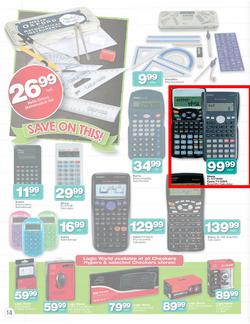 Checkers Nationwide : Back To School Specials ( 30 Dec - 26 Jan 2014 ), page 14
